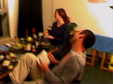 Davor Mezak featuring Jasna Zastavniković: Discohome, video-instalacija, galerija Miroslav Kraljević, 2002.