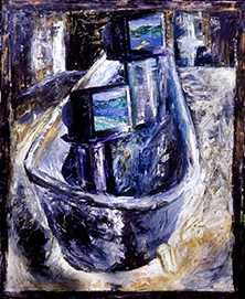 Pejsaž, video-instalacija, Tunel ispod Griča, izložba povodom Dana planeta Zemlje, Zagreb, 1995.