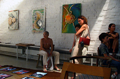 Instalacija Tri sobe, galerija SC, (s D. Friščićem i F.Rogićem), Zagreb, 2003.