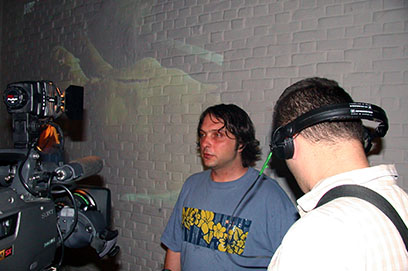 Instalacija Tri sobe, galerija SC, (s D. Friščićem i F.Rogićem), Zagreb, 2003.