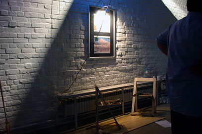 Instalacija Tri sobe, galerija SC, (s D. Friščićem i F.Rogićem), Zagreb, 2003.