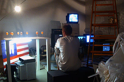 Instalacija Tri sobe, galerija SC, (s D. Friščićem i F.Rogićem), Zagreb, 2003.