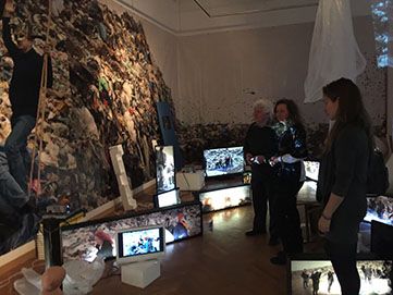 Splav Meduze, s Dankom Friščićem, video-instalacija, Exporting Zagreb, Palac Opatow, Gdansk, 2016.